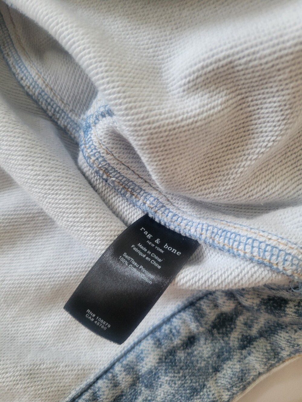 rag & bone Miramar Light Blue Denim Jacket 100% cotton - Picture 5 of 5